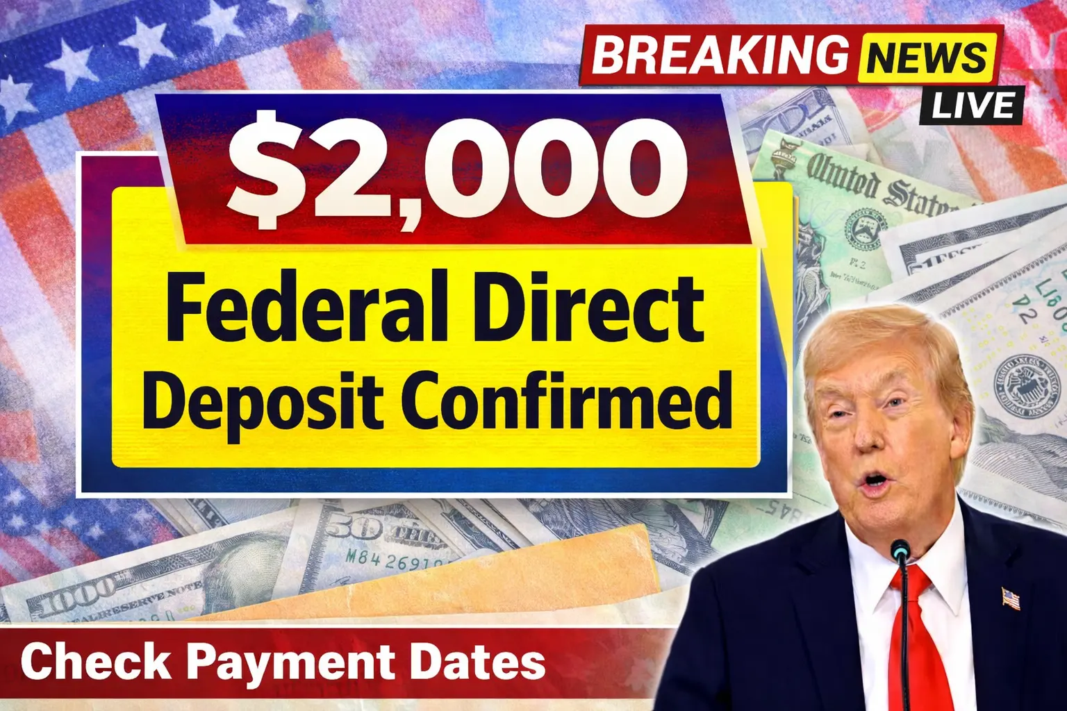 $2000 Federal Direct Deposit